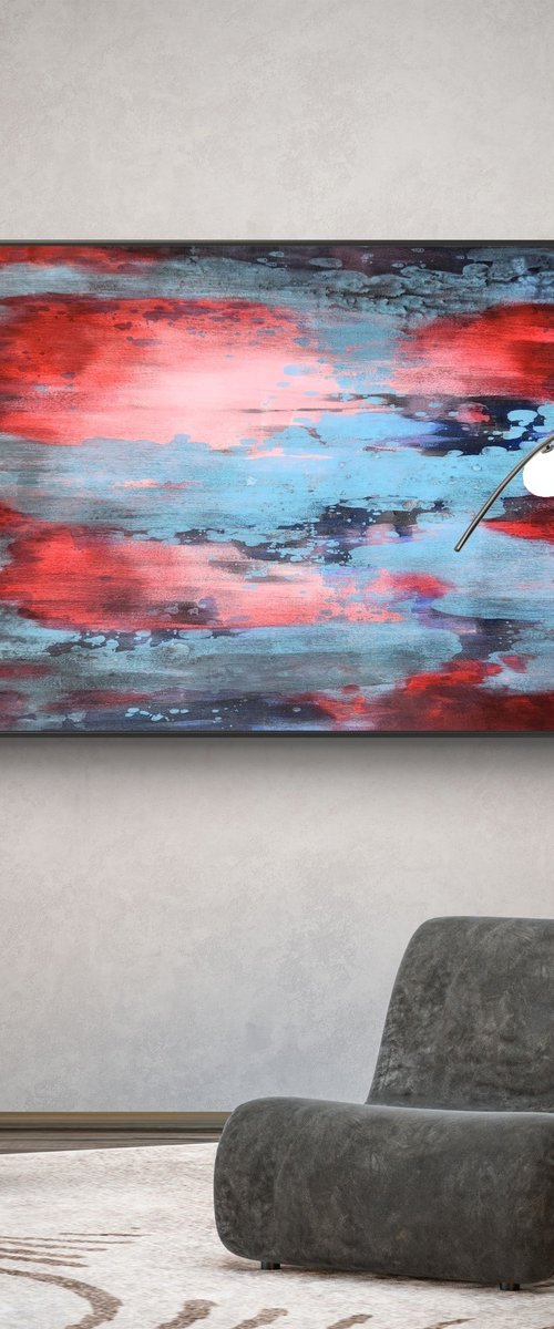 REFLECTION I - Contemporary Abstract Painting by Orvvet