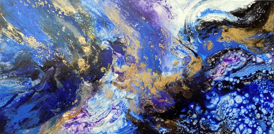 Modern abstract painting art - Wind and Sea