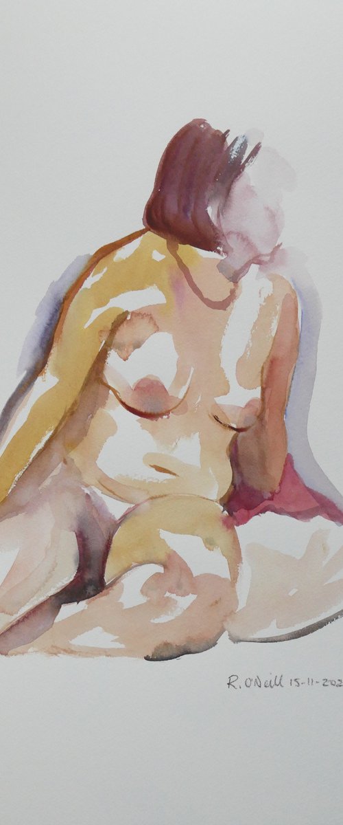 Seated female nude by Rory O’Neill