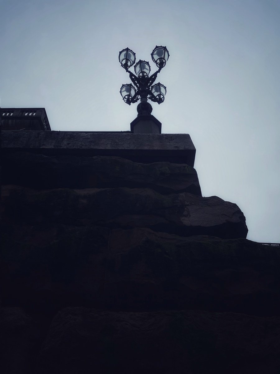 Impressionistic Transport Photograph By Mattia Paoli, 39 X 59", Lampione Nel Silenzio, Original Artwork