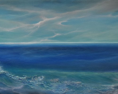 Blue Crush Seascape by Tamara Bettencourt