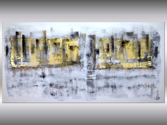 City Lights  - Abstract Art - Acrylic Painting - Canvas Art - Abstract Painting - Industrial Art - Statement Painting