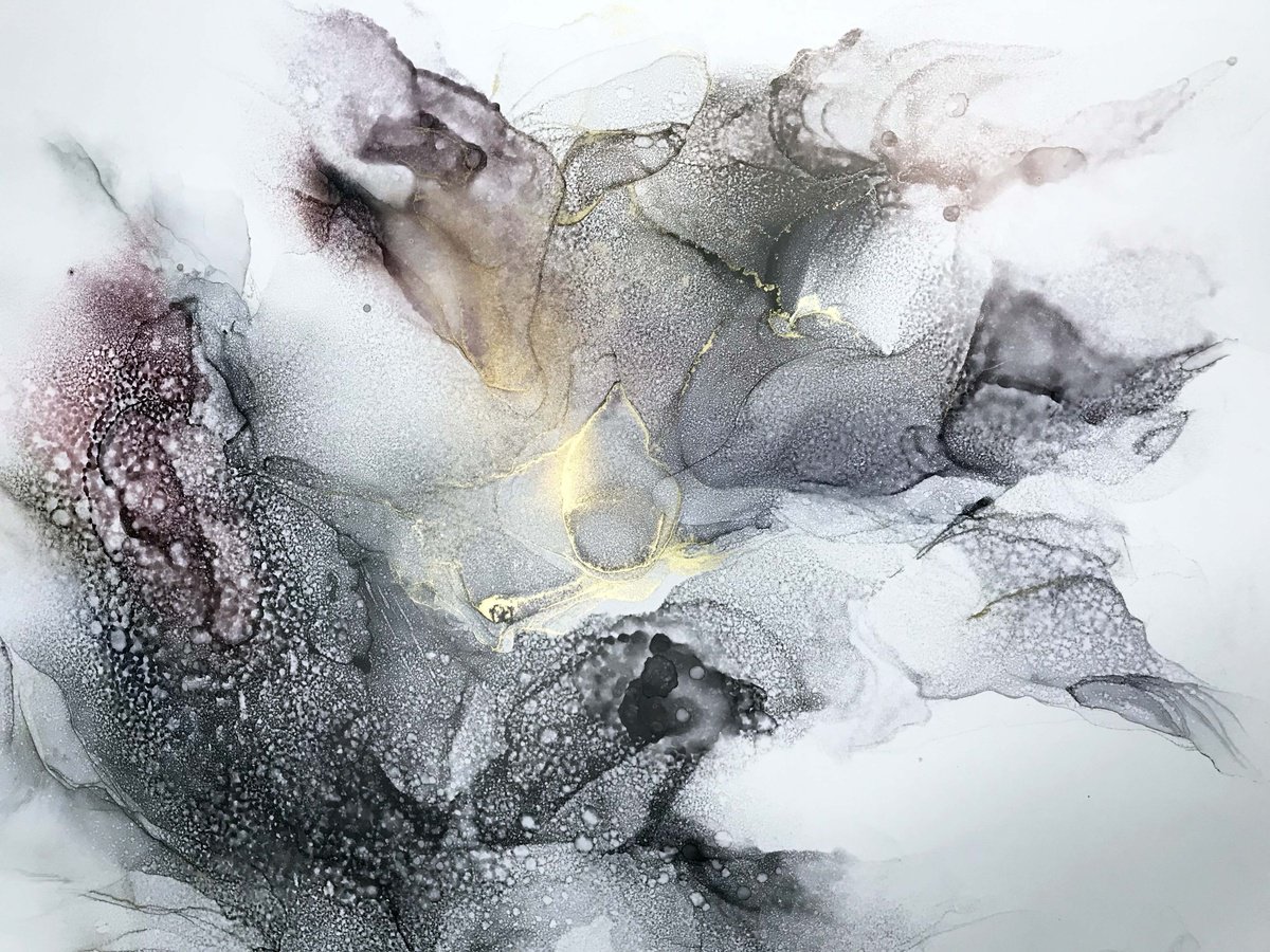 Abstract Painting By Galina Poloz, 39 X 28, North Wind 3., Original Artwork