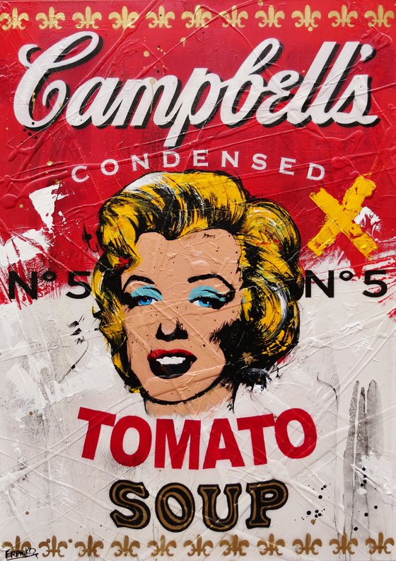 Marilyns 5th Soup 140cm x 100cm Textured Urban Pop Art