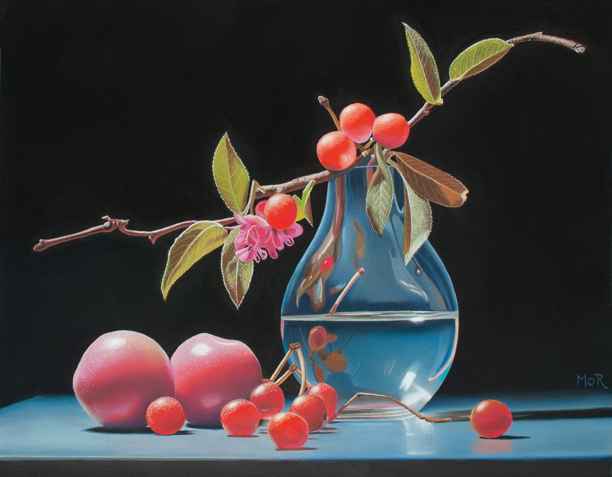 Photorealistic Pastel Drawing , The Weight Of Red By Dietrich Moravec, 20 X 16, Artwork For Sale On Artfinder
