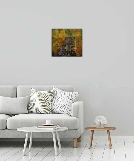 House at the End of the World - Abstract Painting