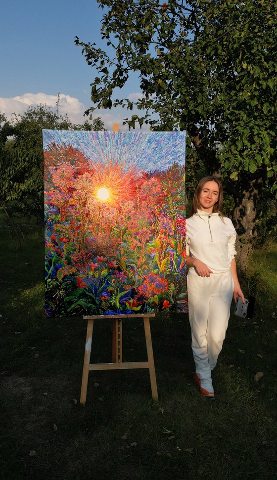 In the summer garden