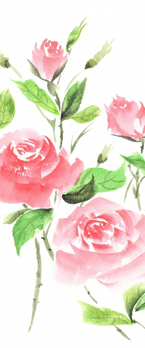 Crimson Rose Harmony by Hai Doan