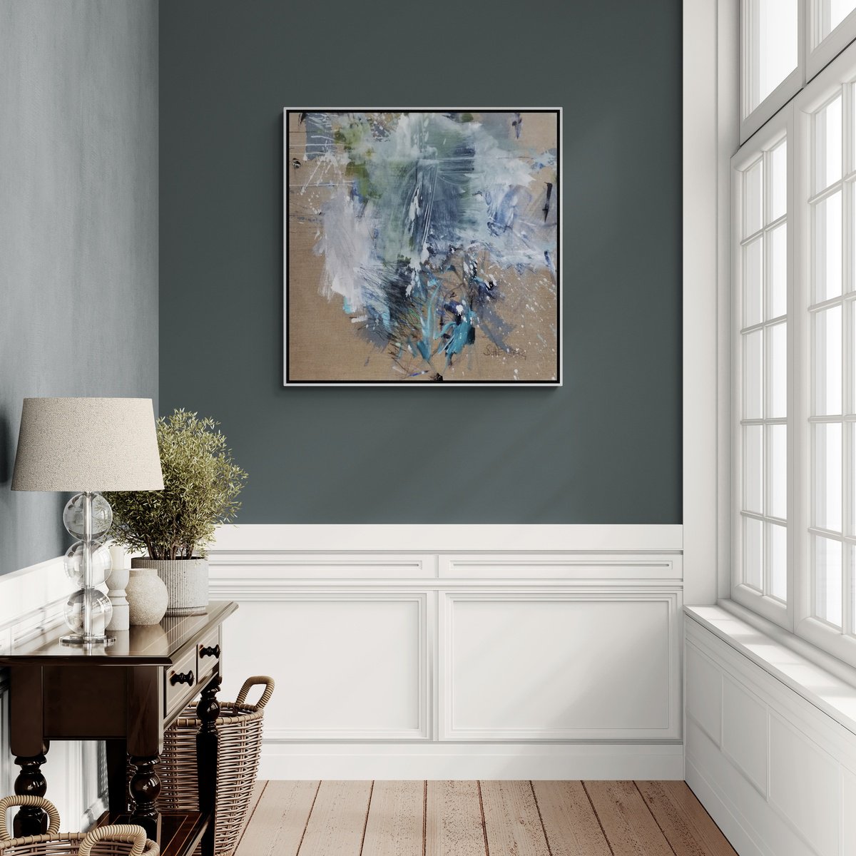 Feels Like Today (Rainy Day) By Daniela Schweinsberg, 31 X 31, Artwork For Sale On Artfinder
