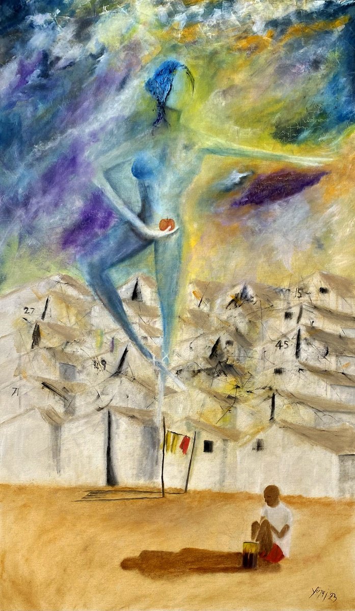 Expressive Oil Painting , Hot Spot By YS?rei, 28 X 47, Artwork For Sale On Artfinder