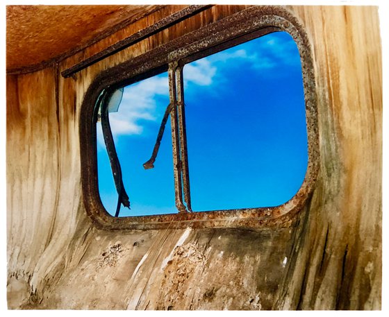 Trailer Window, Bombay Beach, Salton Sea, California