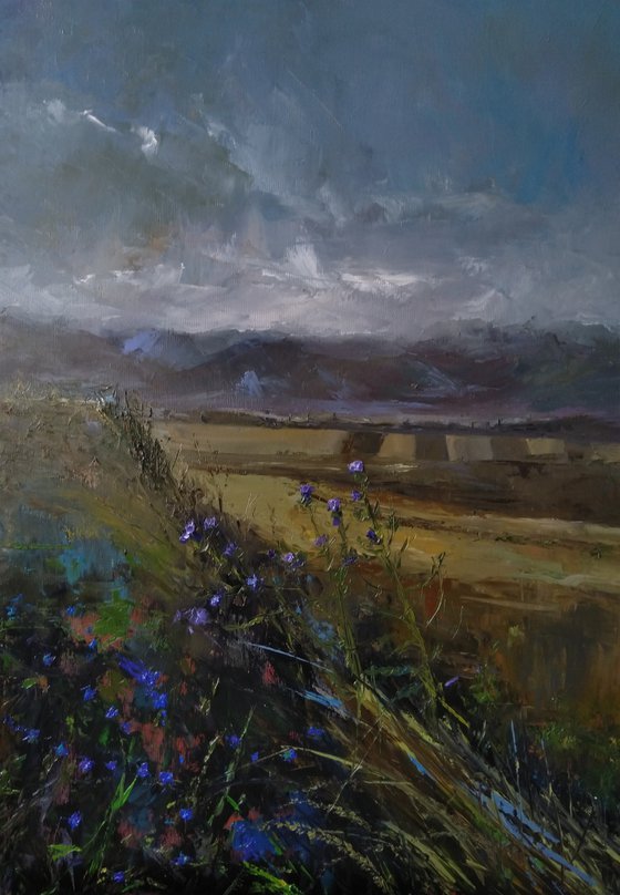 Armenian landscape(60x80cm, oil painting, impressionism, ready to hang)