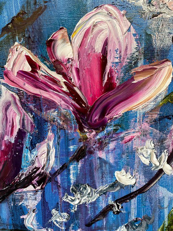 Magnolia Oil Painting