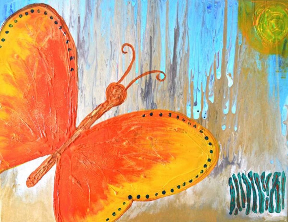 Butterfly Artwork by Poovi Art