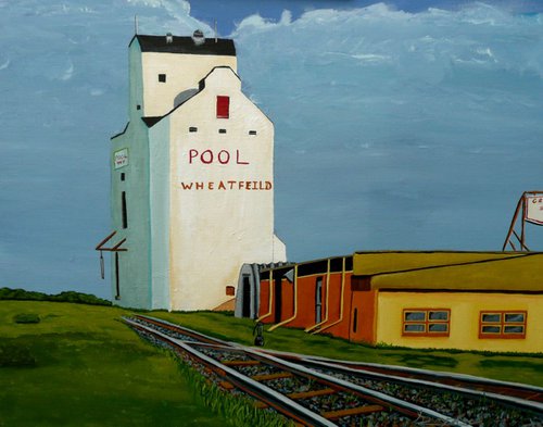 Wheatfield Grain Elevator by Dunphy Fine Art