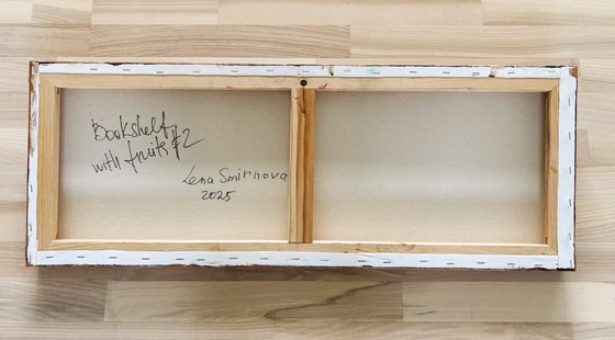 Bookshelf with fruits #2