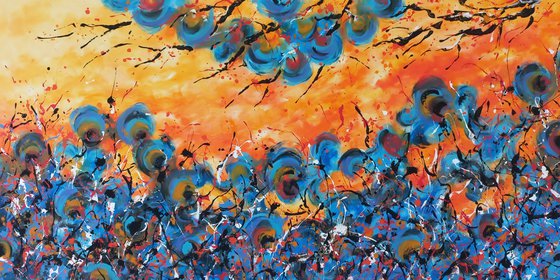 Sunset flowers by M.Y.