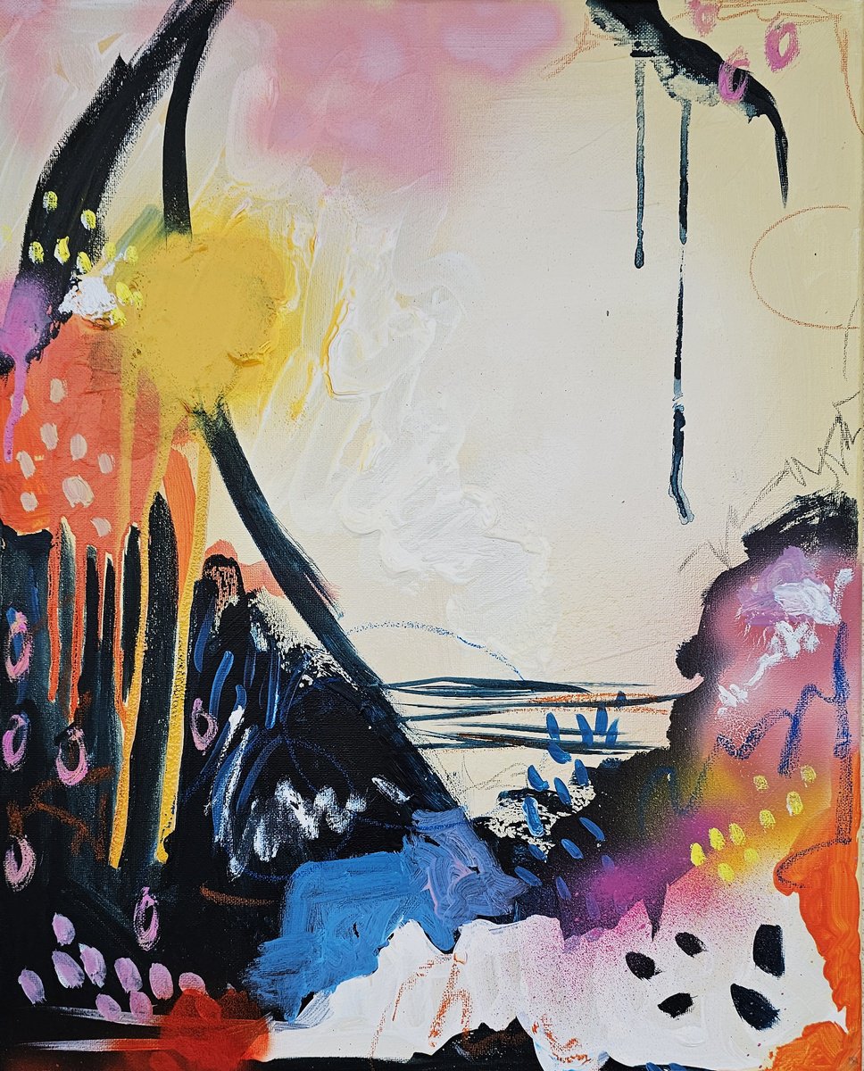 Abstract Painting By Evgenia Smirnova, 16 X 20, The Colors Of Happiness N3, Original Artwork