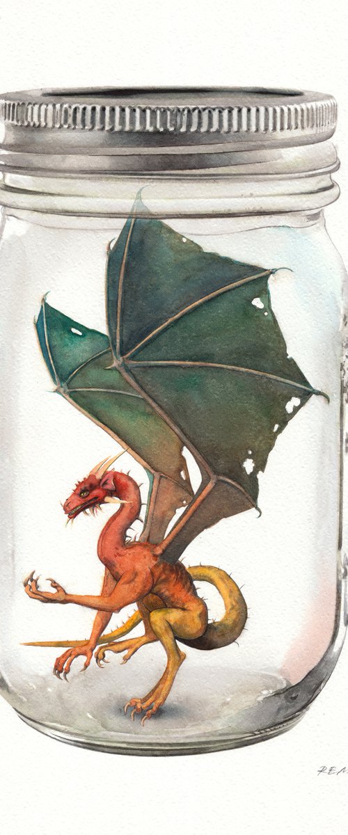 Dragon in Jar II by REME Jr.
