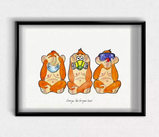 Three Wise Monkeys #10