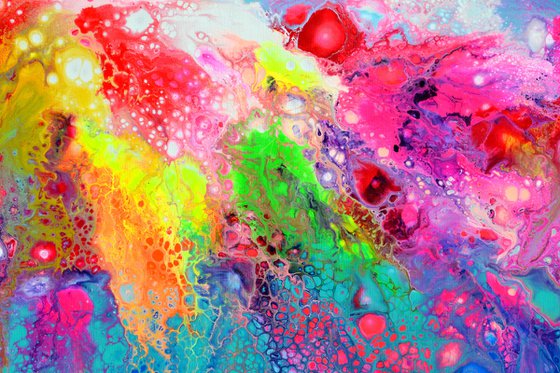Flowing Energy 62 - Large Colorful Abstract