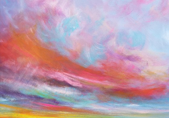 "You Are The Reason" - Cornish Seascape, Art, Skyscape