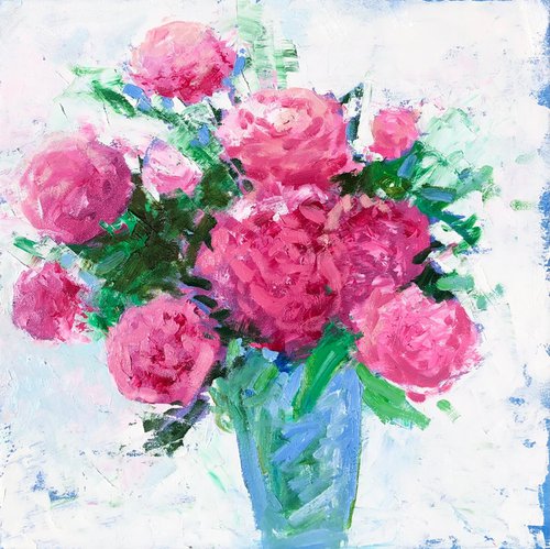 Pink bouquet by Volodymyr Smoliak