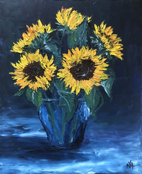 Sunflowers by Anastasiia Novitskaya