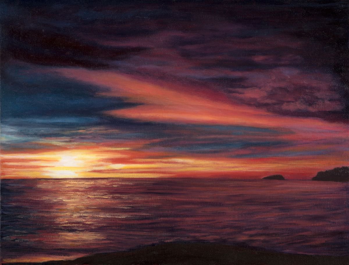 Pacific Sunset (II) by Diana Sandetskaya