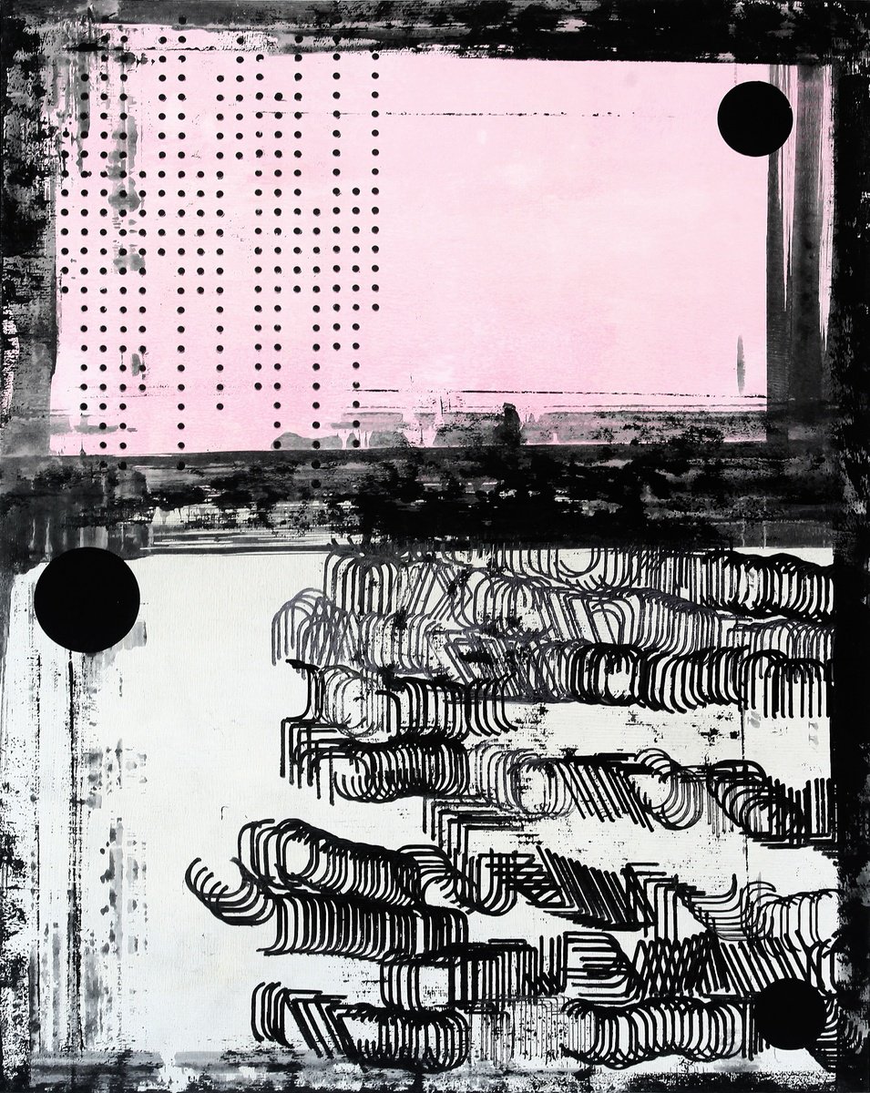 Geometric Painting , Flowscape 1. By Petr Strnad, 16 X 20, Artwork For Sale On Artfinder