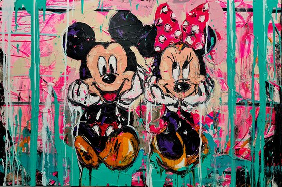 Minnie and Mickey Mouse in love  ❤️