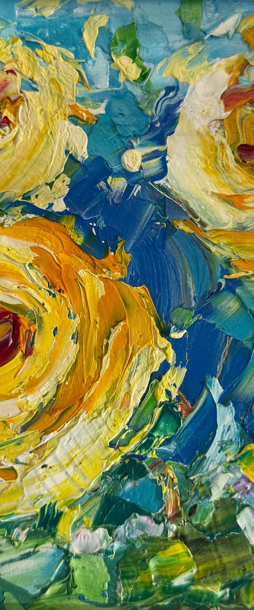 Three yellow by Svitlana Andriichenko