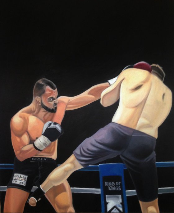 From the cycle 'Ring Girl' III, 150x120cm