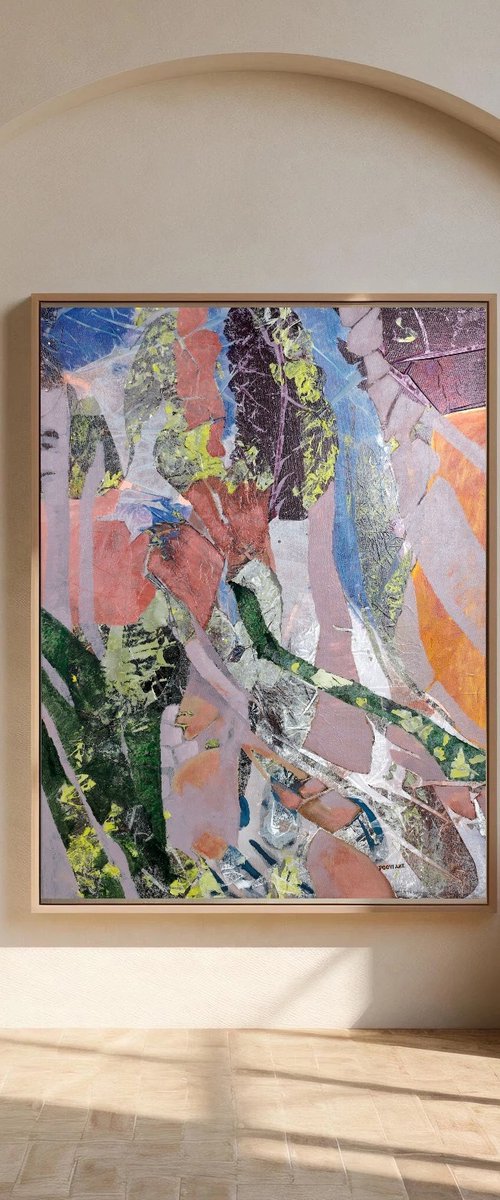 Still standing 01- Abstract Landscape by Poovi Art