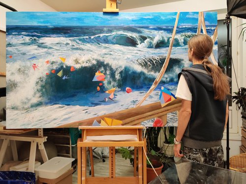 Evanescence -- large seascape painting by Leonid Plekhanov