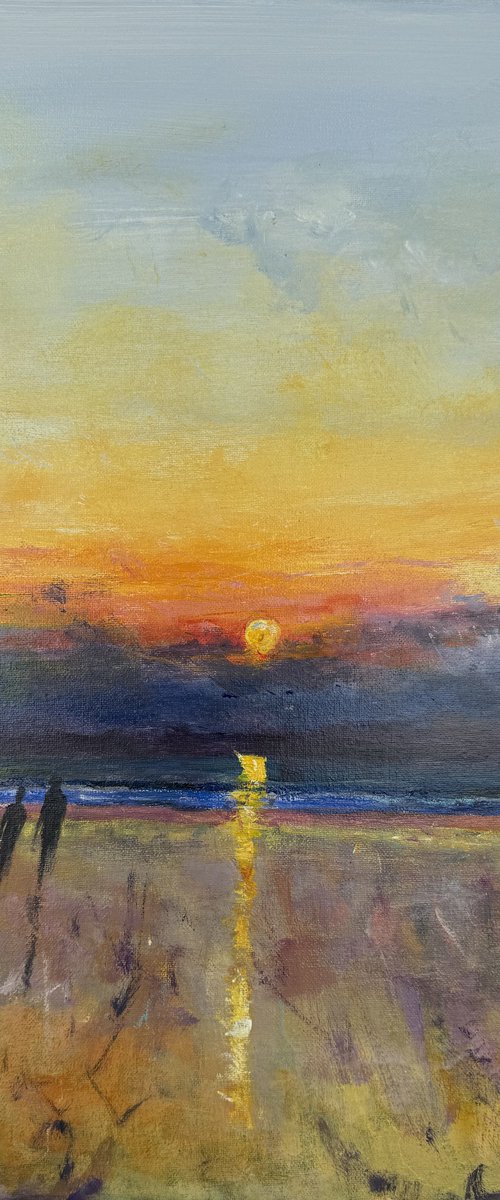 Sunset Beach Stroll by Teresa Tanner