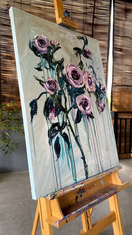 Flowing Dusty Roses I