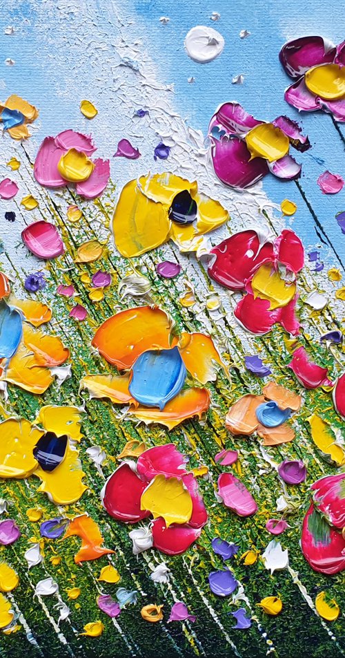 "Spring Meadow Flowers in Love" by Phil Broad