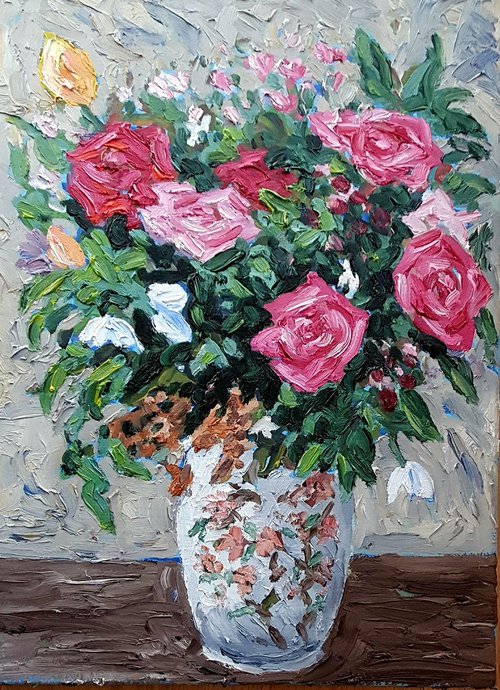 flowers in vase II by Colin Ross Jack