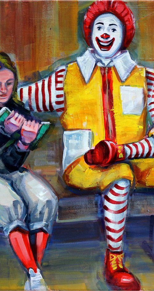 Reading a book | McDonald's | Ronald by Trayko Popov