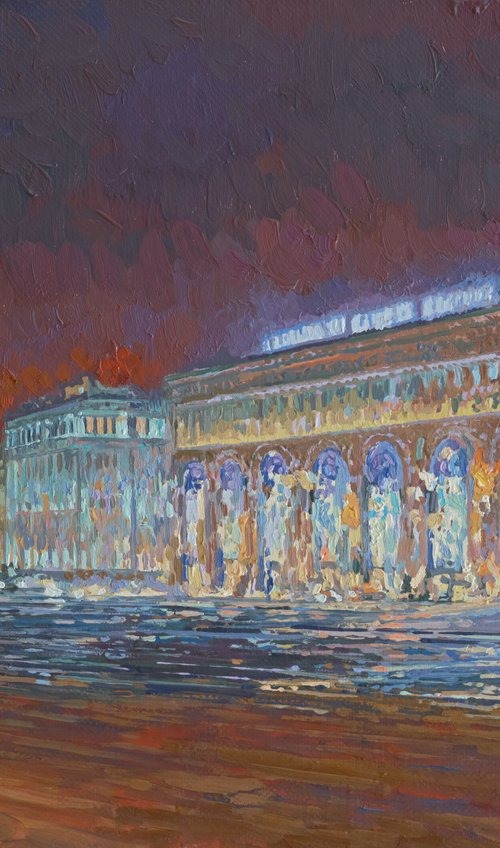 New Year's Eve. View of the Detsky Mir store by Simon Kozhin