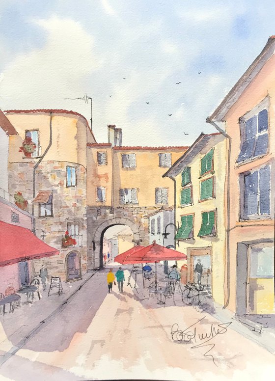 “Time for lunch in Lucca”