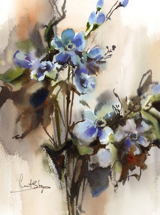 Blue Florals