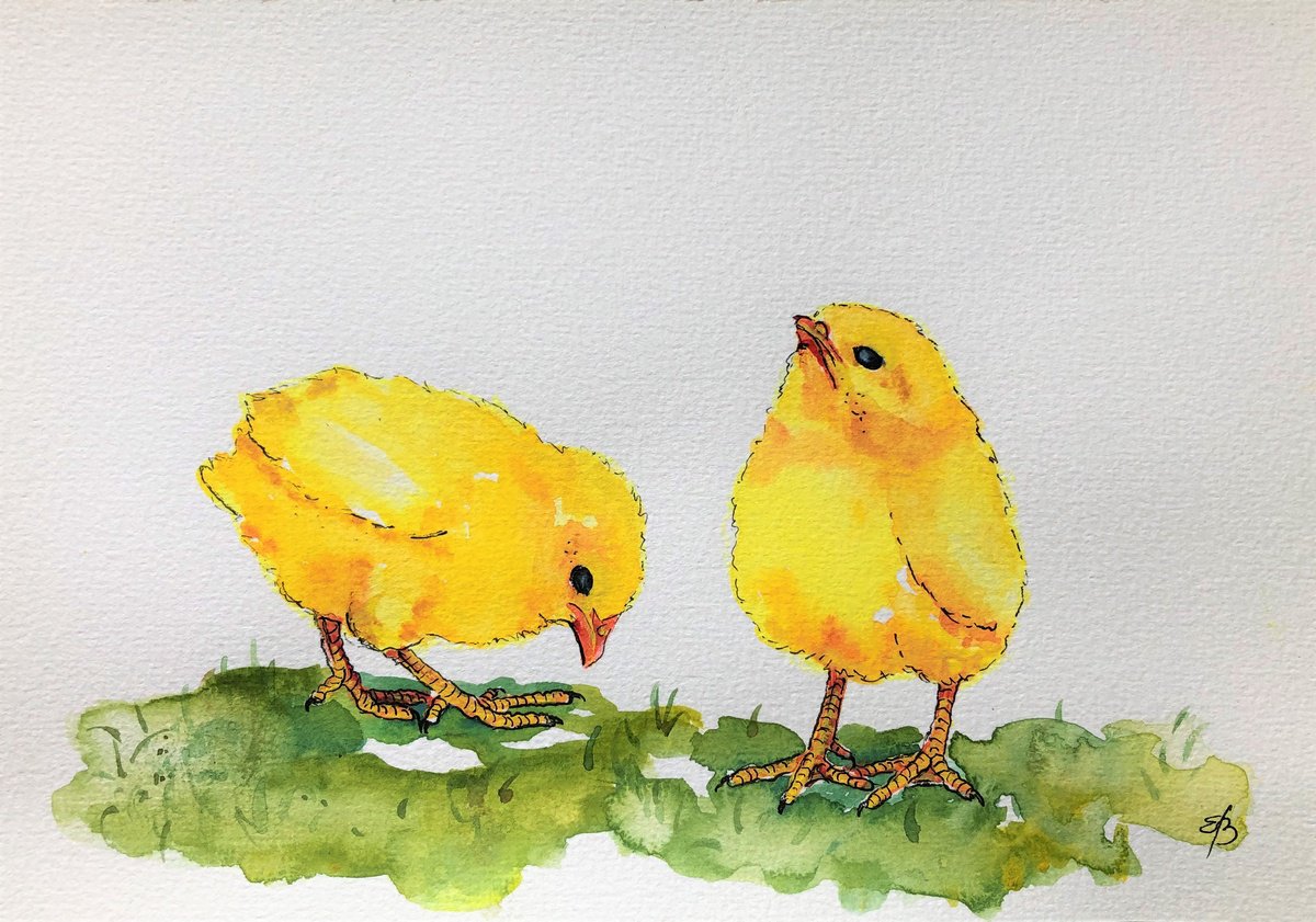 Easter chickens by Lena Smirnova