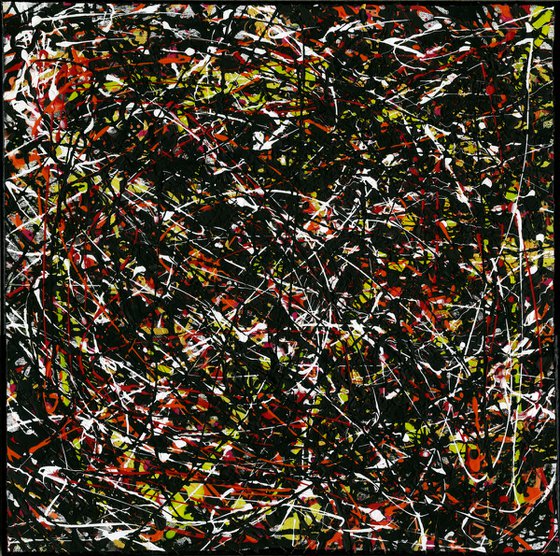 Pollock Remembered 2 - Abstract Painting by Kathy Morton Stanion