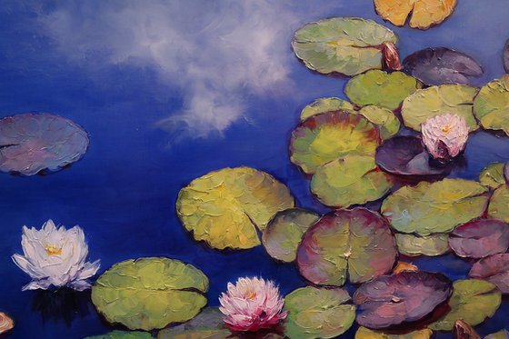 "Lilies on the Pond"