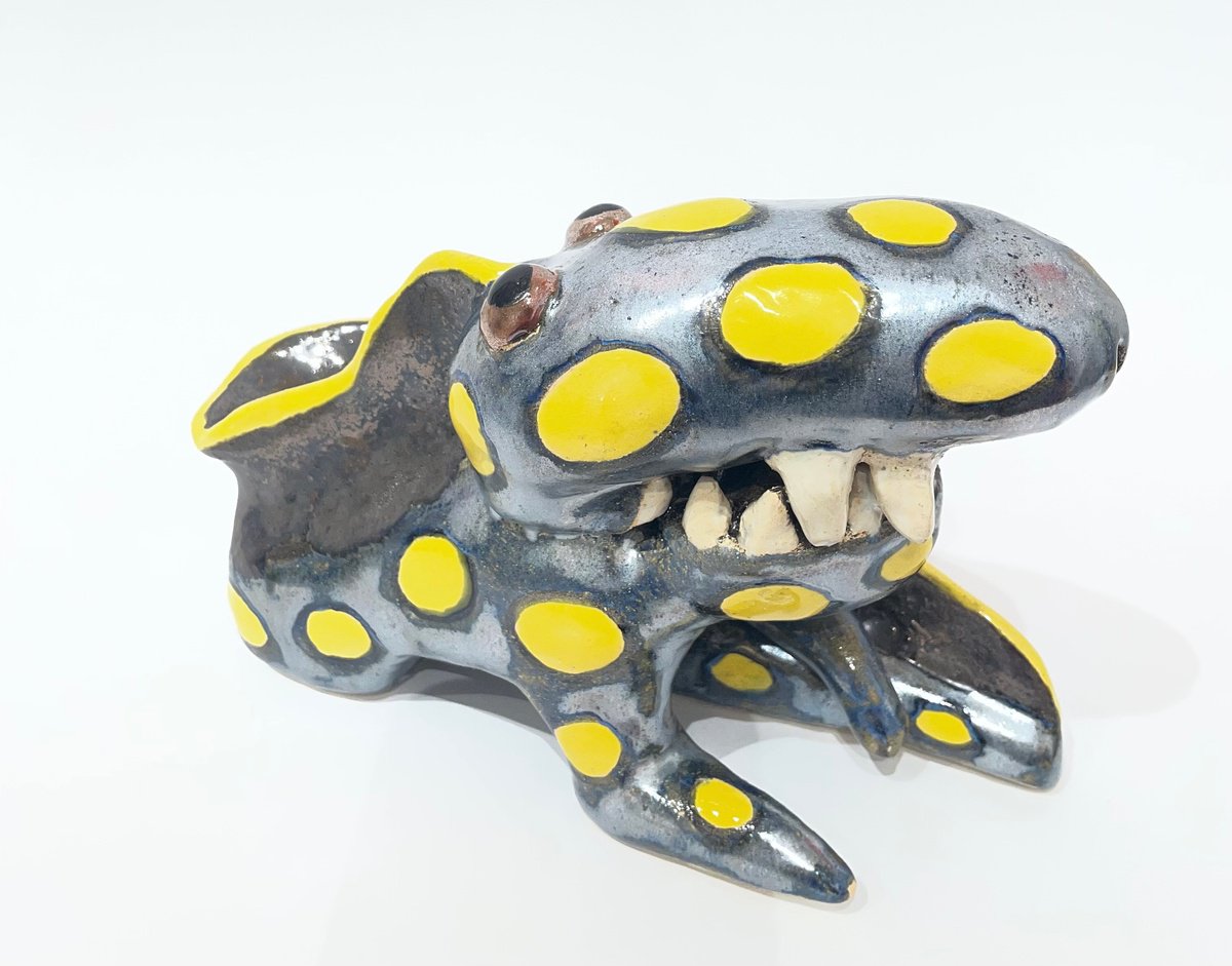 Expressive Clay Sculpture , Dragon Tango In A Daffy Dream By Viktor Zuk, 8 X 6, Artwork For Sale On Artfinder