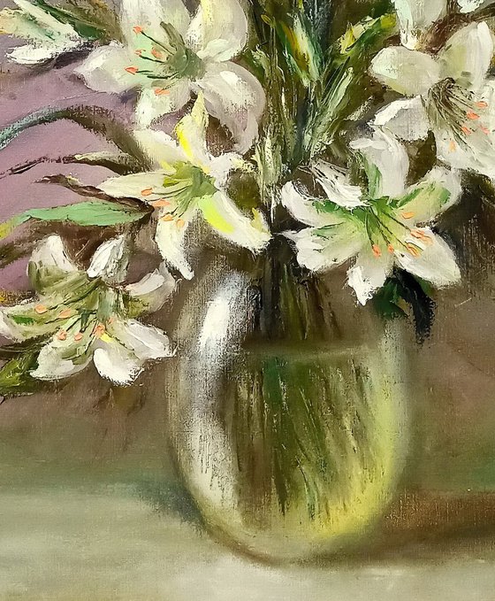 White lilies