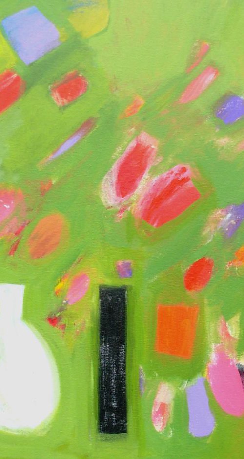 Abstract Still Life with Tulips by Jan Rippingham