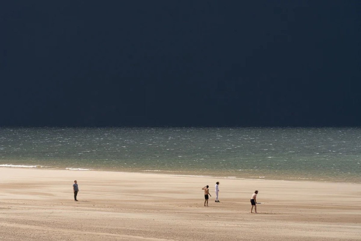 Surrealistic Landscape Photograph By Katha Wood, 65 X 44", On The Beach Ii, Original Artwork